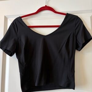 Lululemon Athletica Black Crop Top